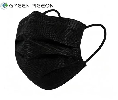 Mascarillas desechables negras para pieles sensibles