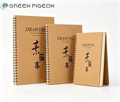 Cuadernos de bocetos en espiral de papel pesado