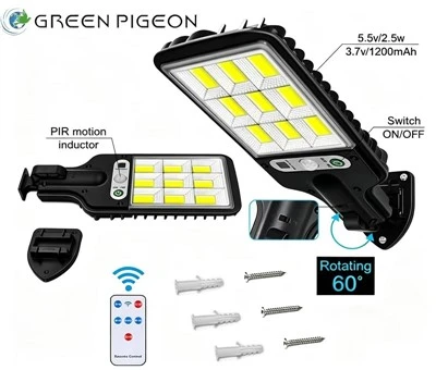 Luces solares de jardín con control remoto